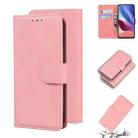 For Xiaomi Redmi K40 / K40 Pro / Poco F3 Skin Feel Pure Color Flip Leather Phone Case(Pink) - 1