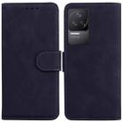For Xiaomi Redmi K50 / K50 Pro Skin Feel Pure Color Flip Leather Phone Case(Black) - 1