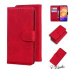 For Xiaomi Redmi Note 7 / Note 7S Skin Feel Pure Color Flip Leather Phone Case(Red) - 1