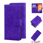 For Xiaomi Redmi Note 7 / Note 7S Skin Feel Pure Color Flip Leather Phone Case(Purple) - 1