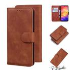 For Xiaomi Redmi Note 7 / Note 7S Skin Feel Pure Color Flip Leather Phone Case(Brown) - 1