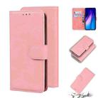 For Xiaomi Redmi Note 8 Skin Feel Pure Color Flip Leather Phone Case(Pink) - 1