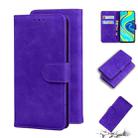 For Xiaomi Redmi Note 9S / Note 9 Pro / Note 9 Pro Max Skin Feel Pure Color Flip Leather Phone Case(Purple) - 1