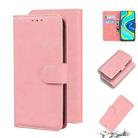 For Xiaomi Redmi Note 9S / Note 9 Pro / Note 9 Pro Max Skin Feel Pure Color Flip Leather Phone Case(Pink) - 1