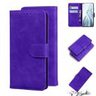 For Xiaomi Mi 11 Skin Feel Pure Color Flip Leather Phone Case(Purple) - 1