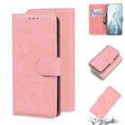 For Xiaomi Mi 11 Skin Feel Pure Color Flip Leather Phone Case(Pink) - 1