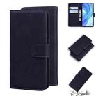 For Xiaomi Mi 11 Lite Skin Feel Pure Color Flip Leather Phone Case(Black) - 1