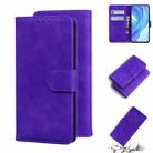 For Xiaomi Mi 11 Lite Skin Feel Pure Color Flip Leather Phone Case(Purple) - 1