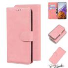 For Xiaomi Mi 11 Pro Skin Feel Pure Color Flip Leather Phone Case(Pink) - 1