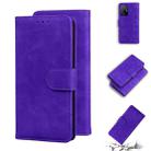 For Xiaomi Mi 11T Pro / Mi 11T Skin Feel Pure Color Flip Leather Phone Case(Purple) - 1