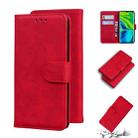 For Xiaomi Mi CC9 Pro / Note 10 / Note 10 Pro Skin Feel Pure Color Flip Leather Phone Case(Red) - 1