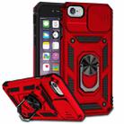 For iPhone SE 2022 / SE 2020 / 8 / 7 / 6 Sliding Camshield Holder Phone Case(Red) - 1