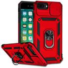 Sliding Camshield Holder Phone Case For iPhone 8 Plus / 7 Plus / 6 Plus(Red) - 1