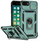 Sliding Camshield Holder Phone Case For iPhone 8 Plus / 7 Plus / 6 Plus(Dark Green) - 1