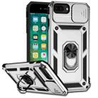 Sliding Camshield Holder Phone Case For iPhone 8 Plus / 7 Plus / 6 Plus(Silver) - 1