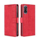 For Xiaomi Redmi K40 Gaming Skin Feel Crocodile Texture Magnetic Leather Phone Case(Red) - 1