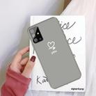 For Galaxy S20+ Love Heart You Pattern Frosted TPU Protective Case(Grey) - 1