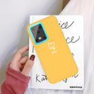 For Galaxy S20 Ultra Love Heart You Pattern Frosted TPU Protective Case(Yellow) - 1