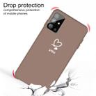 For Galaxy S20 Love Heart You Pattern Frosted TPU Protective Case(Khaki) - 4