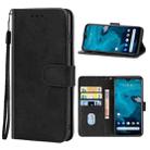 Leather Phone Case For Kyocera Android One S9 / Digno SANGA Edition(Black) - 1