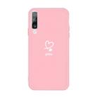 For Galaxy A50 Love Heart You Pattern Frosted TPU Protective Case(Pink) - 2