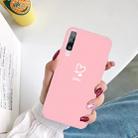 For Galaxy A50 Love Heart You Pattern Frosted TPU Protective Case(Pink) - 5