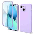 For iPhone 13 Imitation Liquid Silicone 360 Full Body Case(Purple) - 1