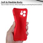 For iPhone 12 Pro Imitation Liquid Silicone 360 Full Body Case(Red) - 3