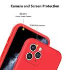 For iPhone 12 Pro Imitation Liquid Silicone 360 Full Body Case(Red) - 7
