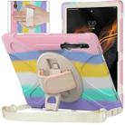 For Samsung Galaxy Tab S8 Ultra Silicone + PC Tablet Case(Colorful Pink) - 1