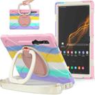 For Samsung Galaxy Tab S8 Ultra Silicone + PC Tablet Case(Colorful Pink) - 1