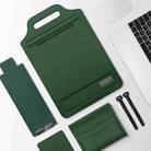 13 inch Multifunctional Mouse Pad Stand Handheld Laptop Bag(Green) - 1