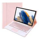 A08B-A Candy Color Bluetooth Keyboard Leather Case with Pen Slot & Touchpad For Samsung Galaxy Tab A8 2021 SM-X205 / SM-X200(Pink) - 1