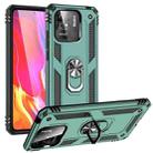 For Xiaomi Redmi 10C Shockproof TPU + PC Phone Case with 360 Degree Rotating Holder(Green) - 1