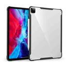 For iPad Pro 12.9 inch 2020 PC+TPU Transparent Shockproof Tablet Case(Black) - 1