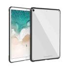 For iPad 10.2 inch 2021 / 2019 PC+TPU Transparent Shockproof Tablet Case(Black) - 1