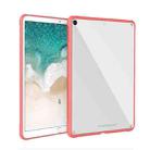 For iPad 10.2 inch 2021 / 2019 PC+TPU Transparent Shockproof Tablet Case(Red) - 1