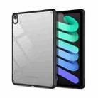 For iPad mini 6 PC+TPU Transparent Shockproof Tablet Case(Black) - 1