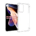 For Xiaomi Redmi Note 11 Pro Shockproof Non-slip Thickening TPU Phone Case(Transparent) - 1