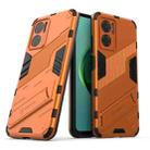 For Xiaomi Redmi Note 11E 5G China Punk Armor 2 in 1 PC + TPU Shockproof Phone Case with Invisible Holder(Orange) - 1