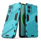 For Xiaomi Redmi Note 11E 5G China Punk Armor 2 in 1 PC + TPU Shockproof Phone Case with Invisible Holder(Blue) - 1