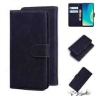 For ZTE Blade A7s 2020 Skin Feel Pure Color Flip Leather Phone Case(Black) - 1