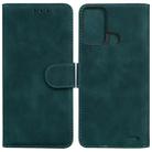 For ZTE Blade A52 Skin Feel Pure Color Flip Leather Phone Case(Green) - 1