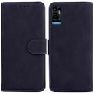 For ZTE Blade A72 / V40 Vita Skin Feel Pure Color Flip Leather Phone Case(Black) - 1