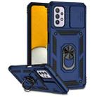 For Samsung Galaxy A23 5G Sliding Camshield Holder Phone Case(Blue) - 1