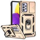 For Samsung Galaxy A52 5G / 4G Sliding Camshield Holder Phone Case(Gold) - 1