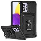 For Samsung Galaxy A72 5G / 4G Sliding Camshield Holder Phone Case(Black) - 1