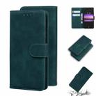 For Sony Xperia 1 Skin Feel Pure Color Flip Leather Phone Case(Green) - 1