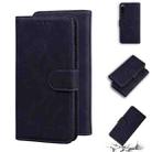 For Sony Xperia 5 III Skin Feel Pure Color Flip Leather Phone Case(Black) - 1