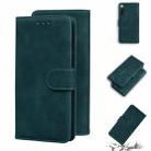 For Sony Xperia 10 III Skin Feel Pure Color Flip Leather Phone Case(Green) - 1